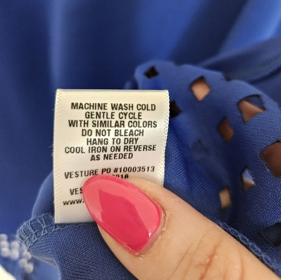 Zunie Blue Skater Dress - Picture 10 of 10